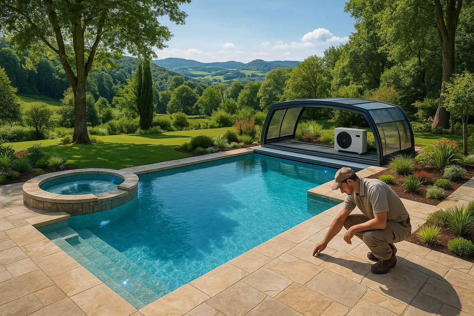 Abris de piscine et showroom &agrave; Aurillac