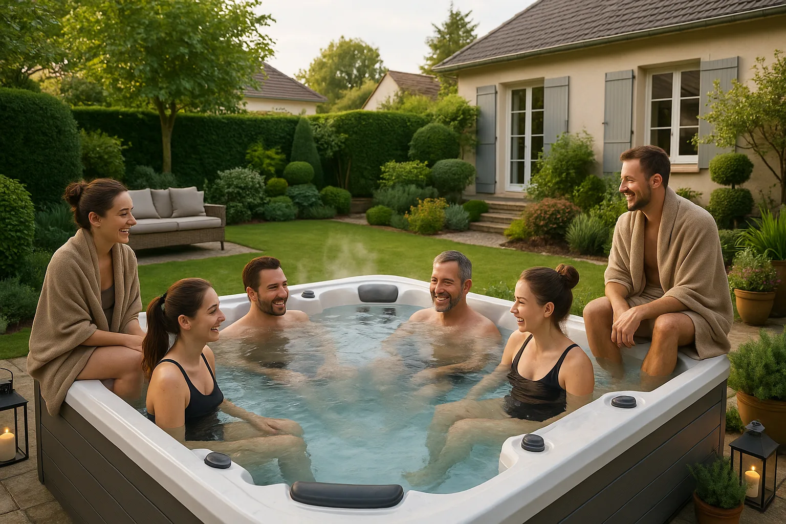 Spa ext&eacute;rieur bien-&ecirc;tre